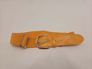 Youth Baseball Belt Yellow/Gold Elastic Stretch Adjustable Sports Uniform Belt